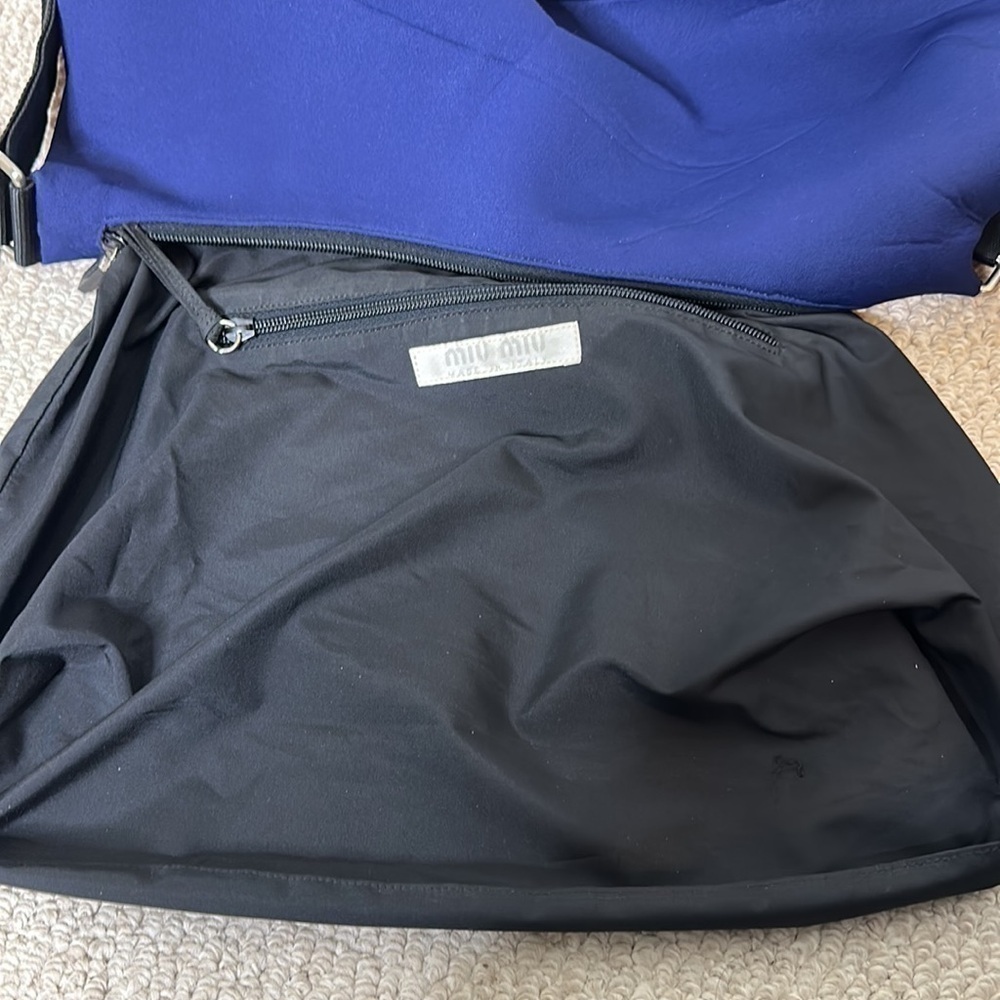MIU MIU Navy Blue Neoprene Bag 1999-2000 Rare - Picture 12 of 15